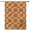 Chocolate Chip Cookie Pattern Print House Flag