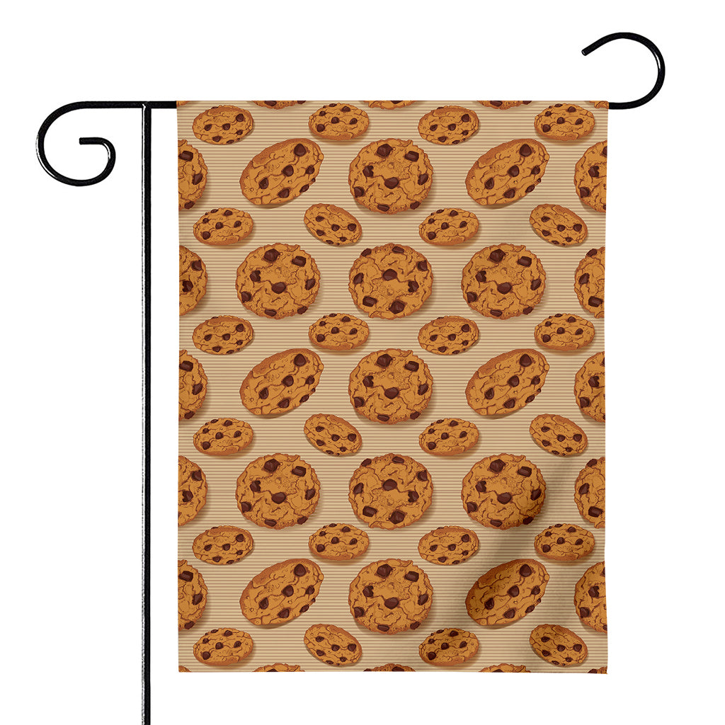 Chocolate Chip Cookie Pattern Print House Flag