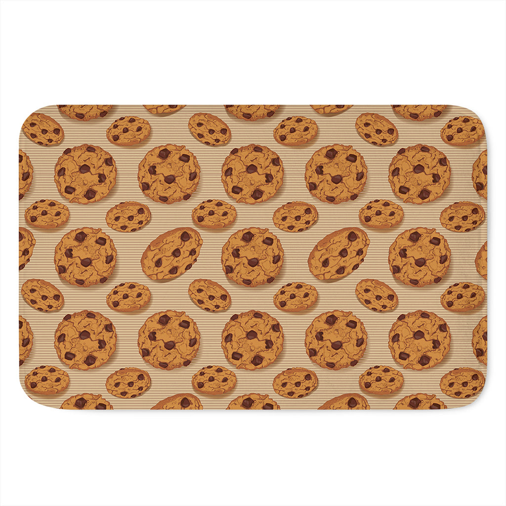 Chocolate Chip Cookie Pattern Print Indoor Door Mat