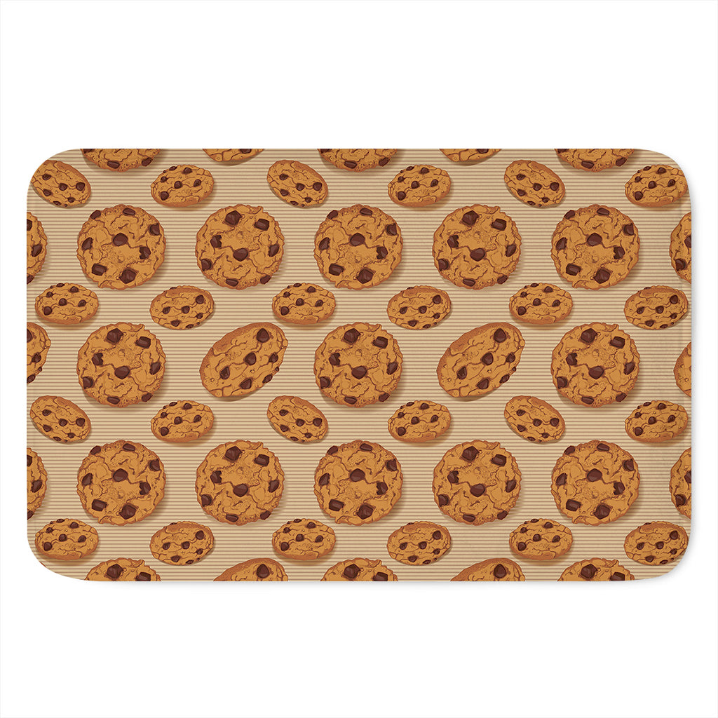 Chocolate Chip Cookie Pattern Print Indoor Door Mat