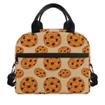 Chocolate Chip Cookie Pattern Print Insulated Lunch Bag
