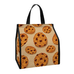 Chocolate Chip Cookie Pattern Print Insulated Lunch Tote