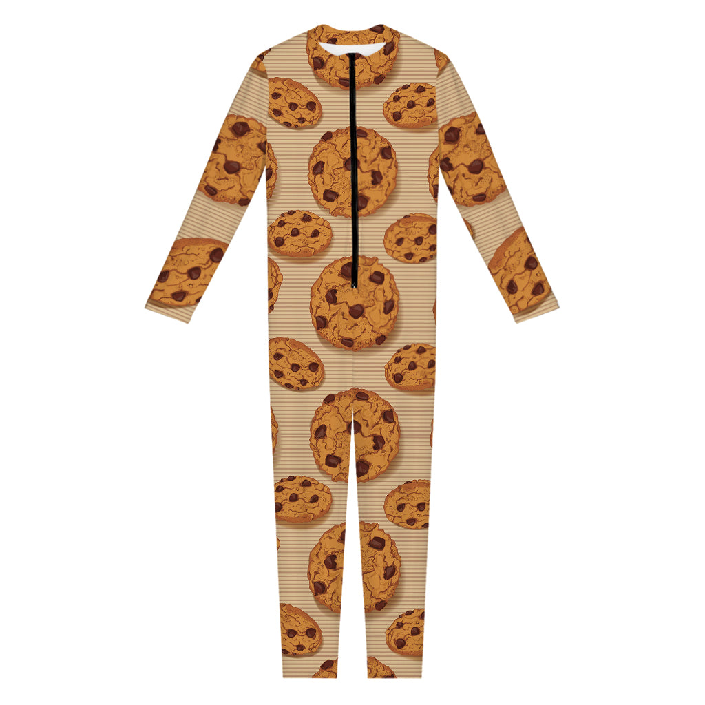 Chocolate Chip Cookie Pattern Print Jumpsuit