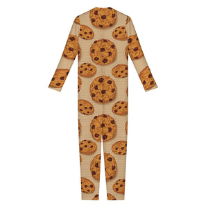 Chocolate Chip Cookie Pattern Print Jumpsuit