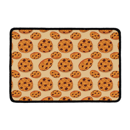 Chocolate Chip Cookie Pattern Print Kitchen Mat