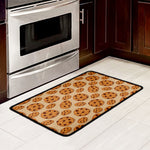 Chocolate Chip Cookie Pattern Print Kitchen Mat