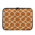 Chocolate Chip Cookie Pattern Print Laptop Sleeve
