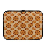 Chocolate Chip Cookie Pattern Print Laptop Sleeve