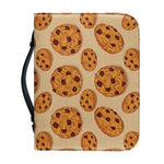 Chocolate Chip Cookie Pattern Print Leather Bible Cover