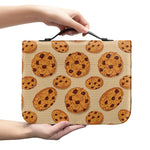 Chocolate Chip Cookie Pattern Print Leather Bible Cover
