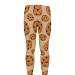 Chocolate Chip Cookie Pattern Print Men's leggings