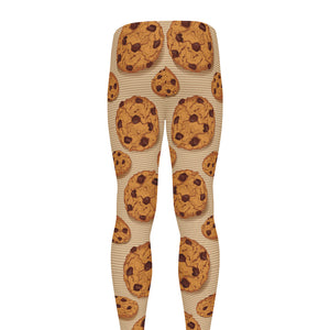 Chocolate Chip Cookie Pattern Print Men's leggings