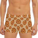 Chocolate Chip Cookie Pattern Print Men's Short Boxer Briefs