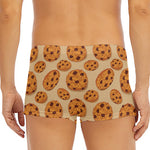 Chocolate Chip Cookie Pattern Print Men's Short Boxer Briefs
