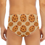 Chocolate Chip Cookie Pattern Print Men's Triangle Swim Briefs