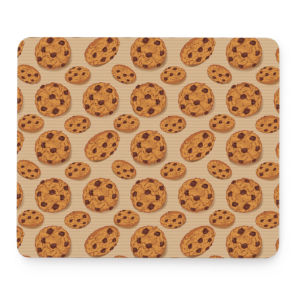 Chocolate Chip Cookie Pattern Print Mouse Pad