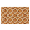 Chocolate Chip Cookie Pattern Print Polyester Doormat