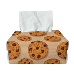Chocolate Chip Cookie Pattern Print Rectangle Tissue Box Cover