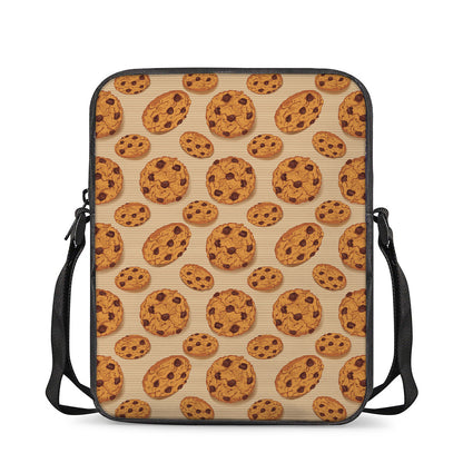 Chocolate Chip Cookie Pattern Print Rectangular Crossbody Bag