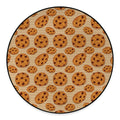 Chocolate Chip Cookie Pattern Print Round Floor Mat