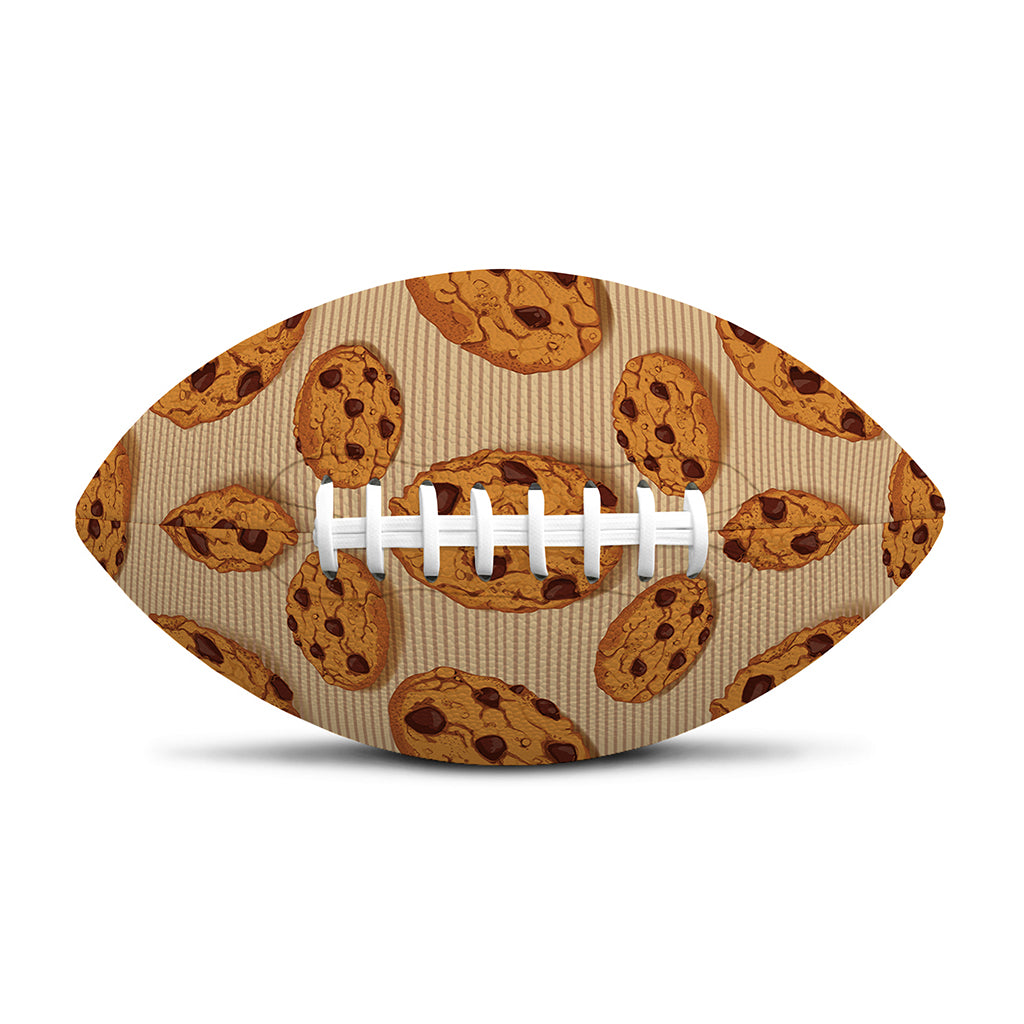 Chocolate Chip Cookie Pattern Print Rugby Ball