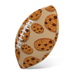 Chocolate Chip Cookie Pattern Print Rugby Ball