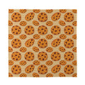 Chocolate Chip Cookie Pattern Print Silk Bandana