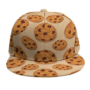 Chocolate Chip Cookie Pattern Print Snapback Cap