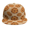 Chocolate Chip Cookie Pattern Print Snapback Cap