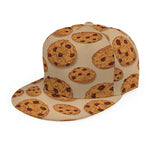 Chocolate Chip Cookie Pattern Print Snapback Cap