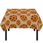 Chocolate Chip Cookie Pattern Print Tablecloth