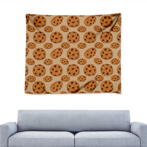 Chocolate Chip Cookie Pattern Print Tapestry