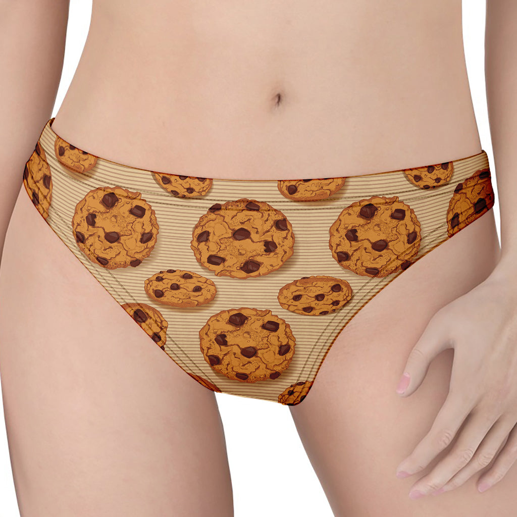 Chocolate Chip Cookie Pattern Print Women's Thong