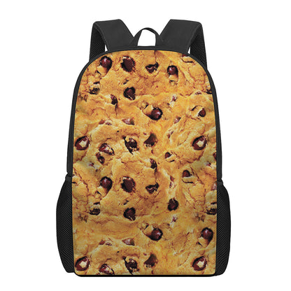 Chocolate Chip Cookie Print 17 Inch Backpack
