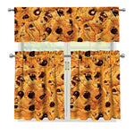 Chocolate Chip Cookie Print 3 Piece Kitchen Curtains