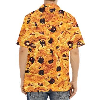 Chocolate Chip Cookie Print Aloha Shirt