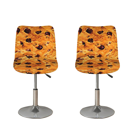 Chocolate Chip Cookie Print Bar Stool Covers