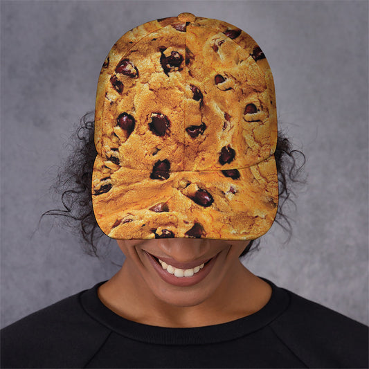 Chocolate Chip Cookie Print Baseball Cap