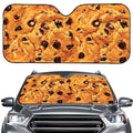 Chocolate Chip Cookie Print Car Windshield Sun Shade