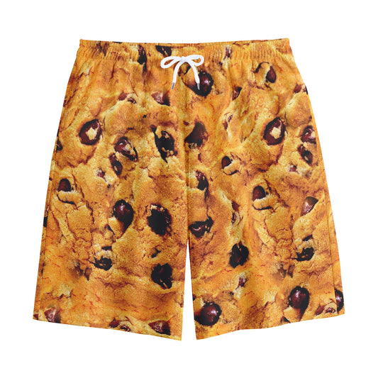 Chocolate Chip Cookie Print Cotton Shorts