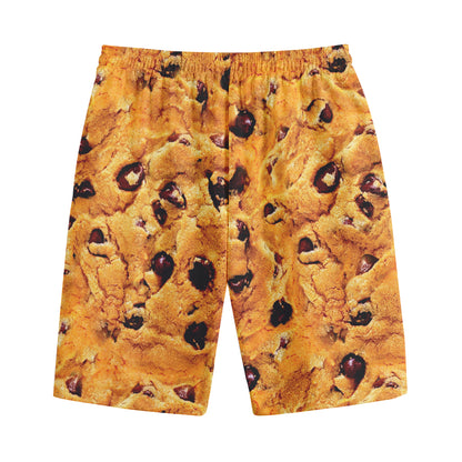 Chocolate Chip Cookie Print Cotton Shorts