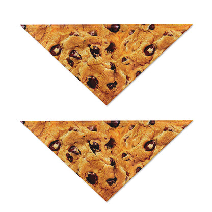Chocolate Chip Cookie Print Dog Bandana