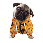 Chocolate Chip Cookie Print Dog Zip Up Hoodie