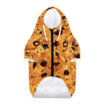 Chocolate Chip Cookie Print Dog Zip Up Hoodie