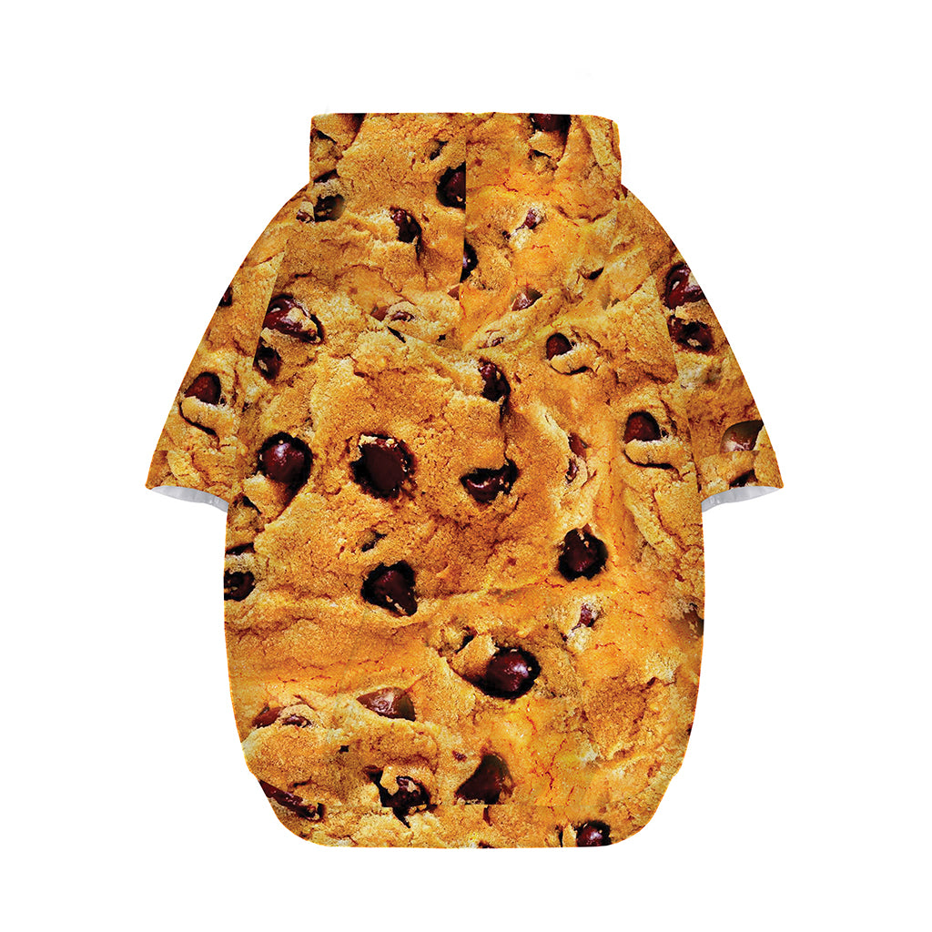Chocolate Chip Cookie Print Dog Zip Up Hoodie