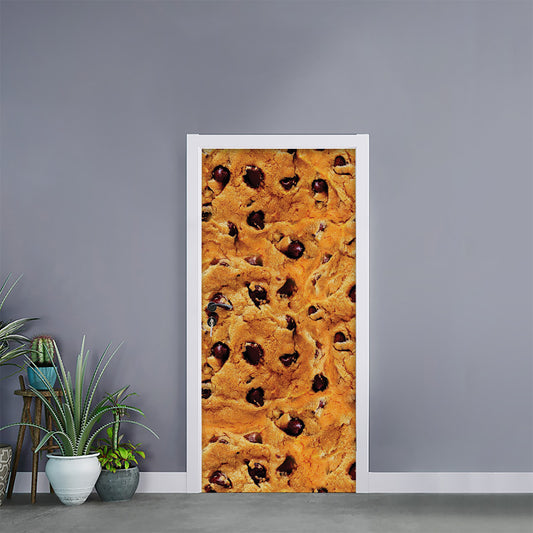 Chocolate Chip Cookie Print Door Sticker