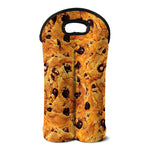 Chocolate Chip Cookie Print Double Neoprene Wine Tote