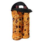 Chocolate Chip Cookie Print Double Neoprene Wine Tote