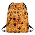 Chocolate Chip Cookie Print Drawstring Backpack