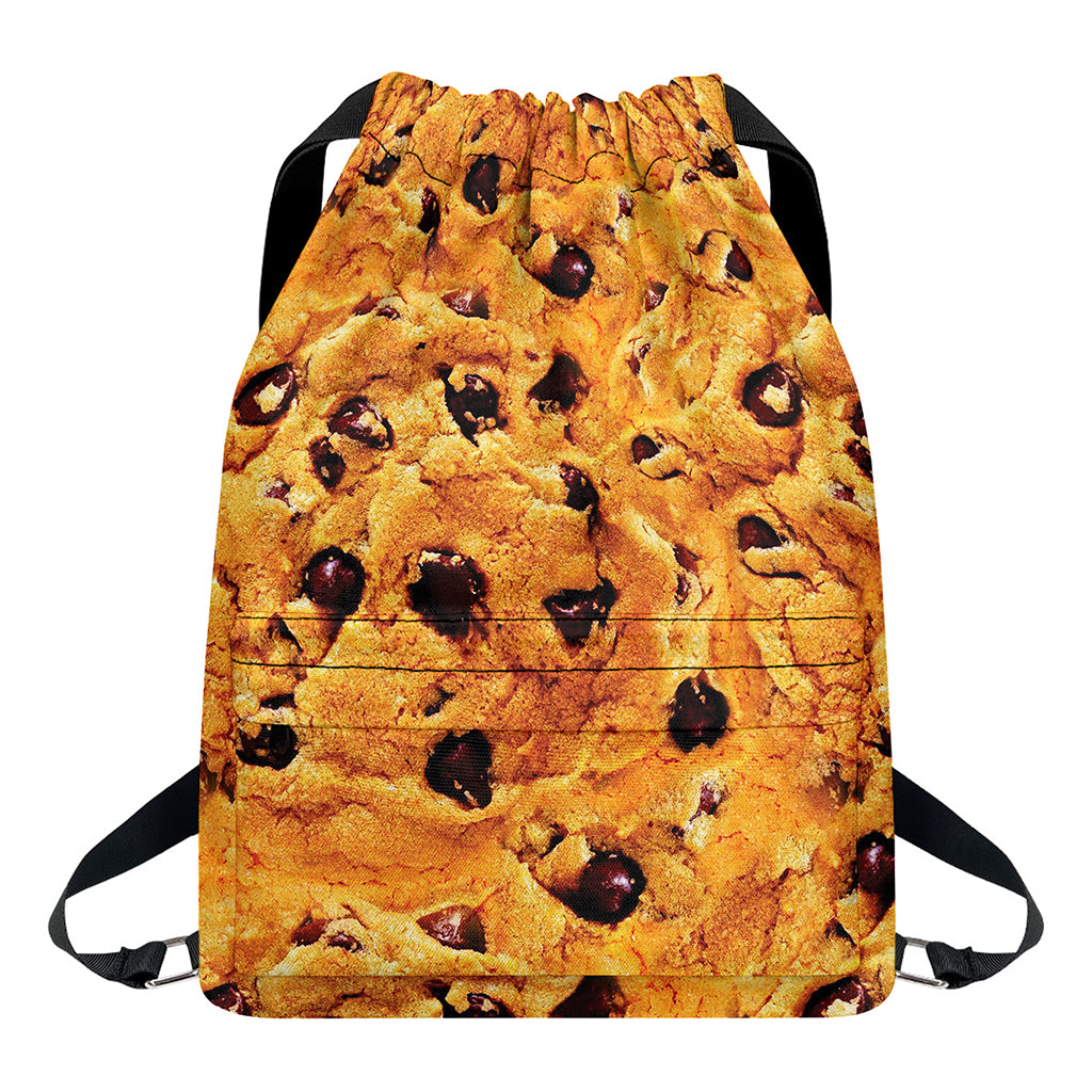 Chocolate Chip Cookie Print Drawstring Backpack